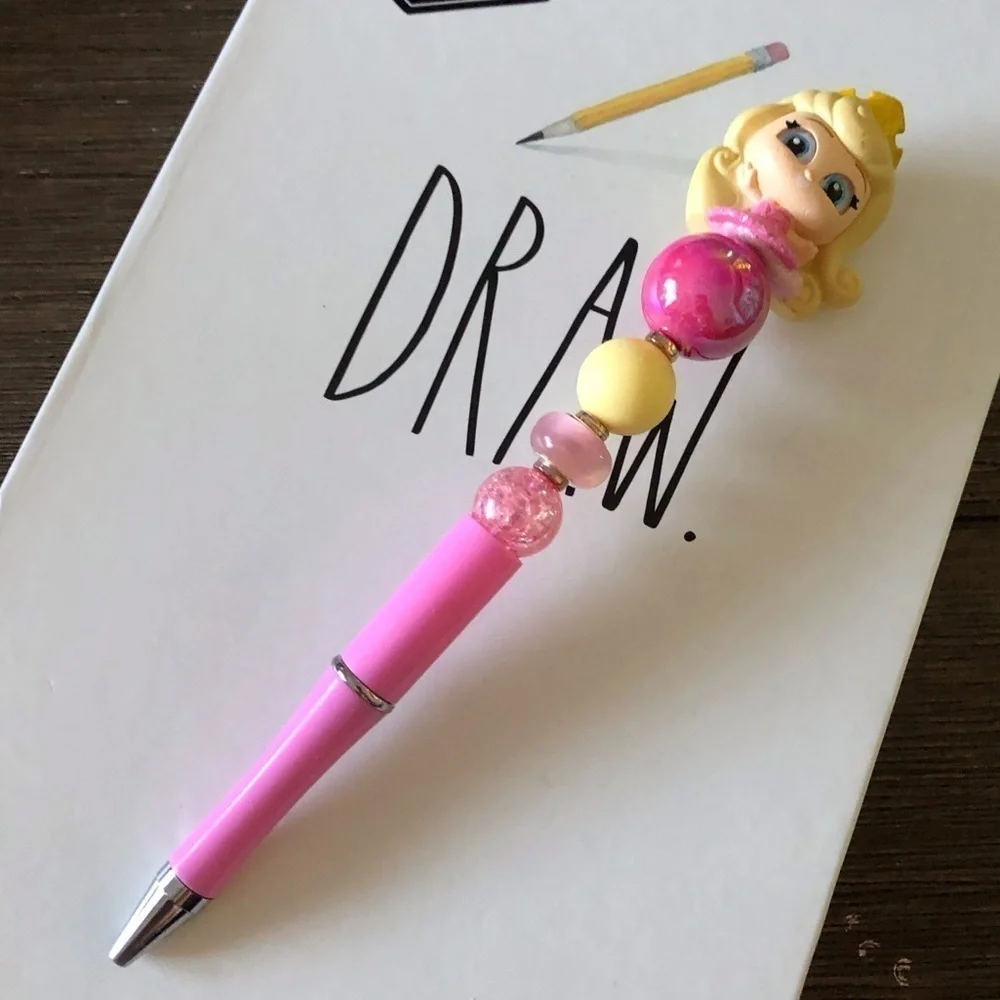 Disney Doorables: Sleeping Beauty: Aurora ballet dress handmade beaded pen